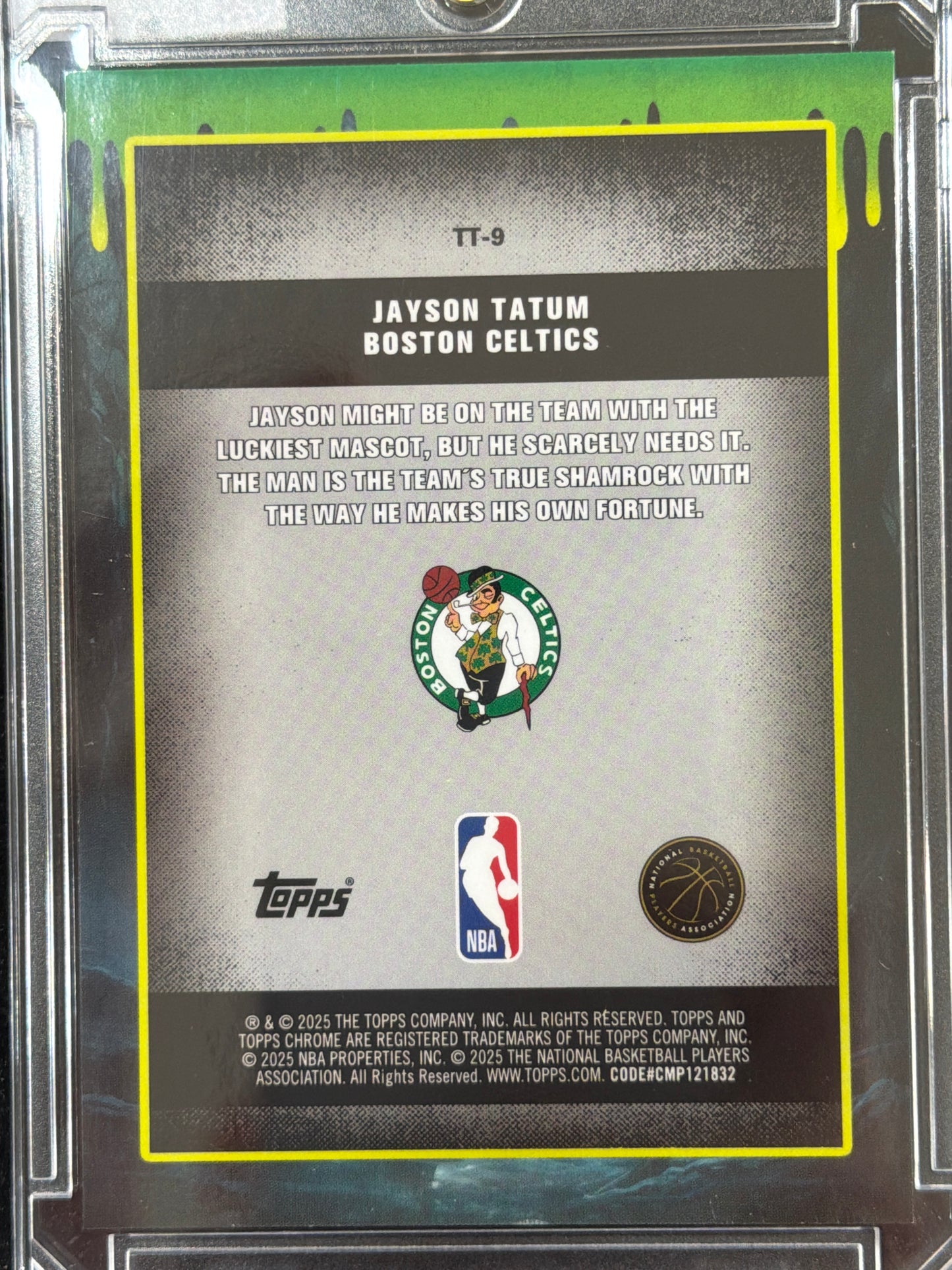 2025 Topps Chrome Tall Tales Jayson Tatum #TT-9 Orange Refractor /25
