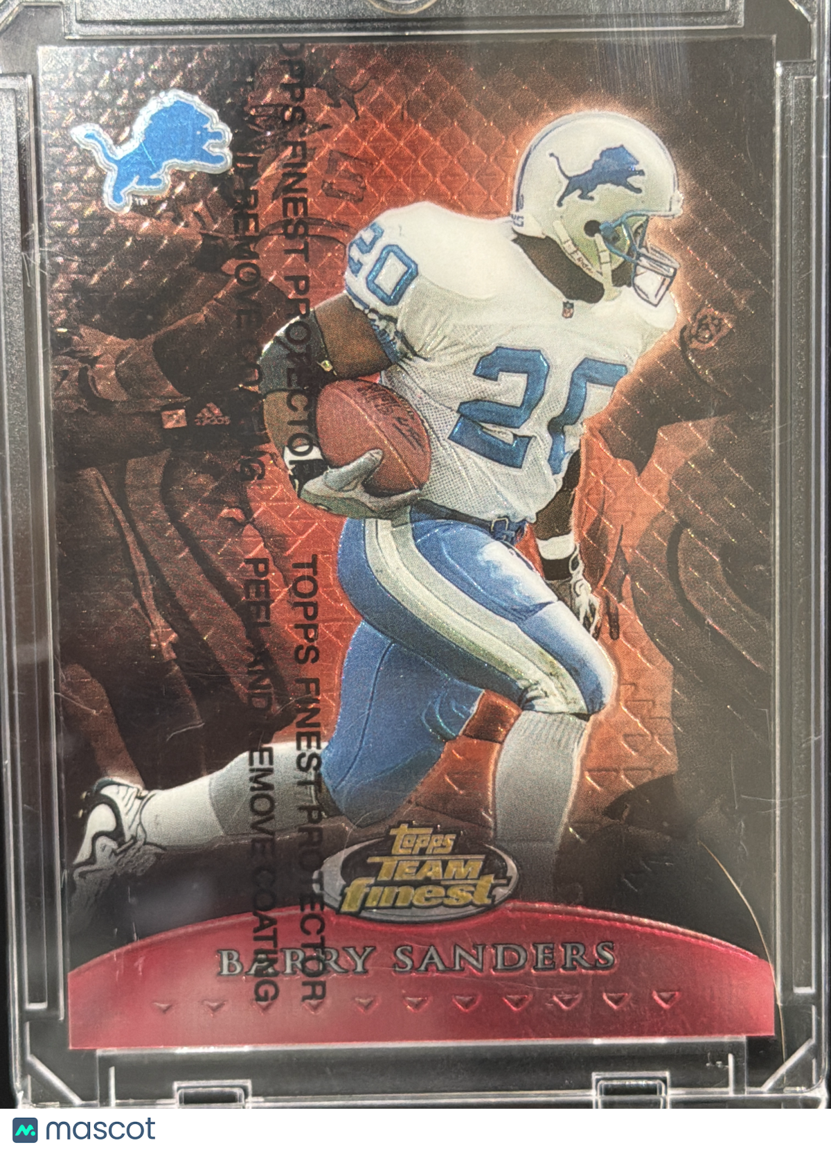 1999 Topps Finest Team Finest Barry Sanders #T1 Refractor /500