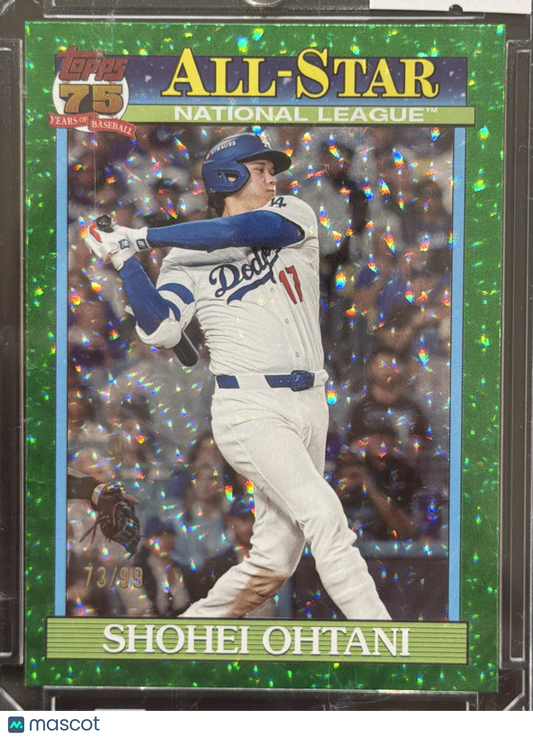 2026 Topps Heritage Shohei Ohtani #91AS-SO Green Speckle Foil /99