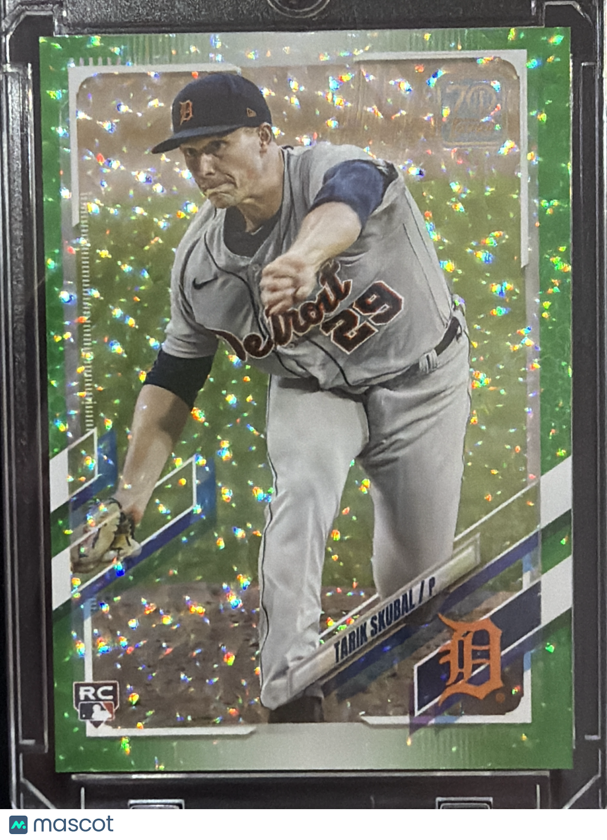 2021 Topps Tarik Skubal #92 Green Ice Foil /499 RC