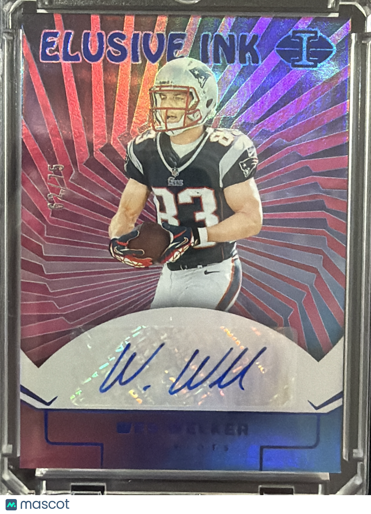 2024 Panini Illusions Elusive Ink Wes Welker #EI-WWR
