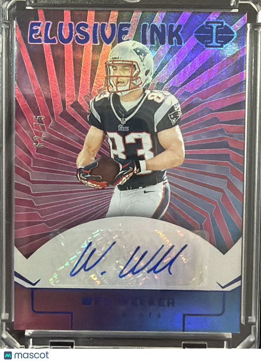 2024 Panini Illusions Elusive Ink Wes Welker #EI-WWR