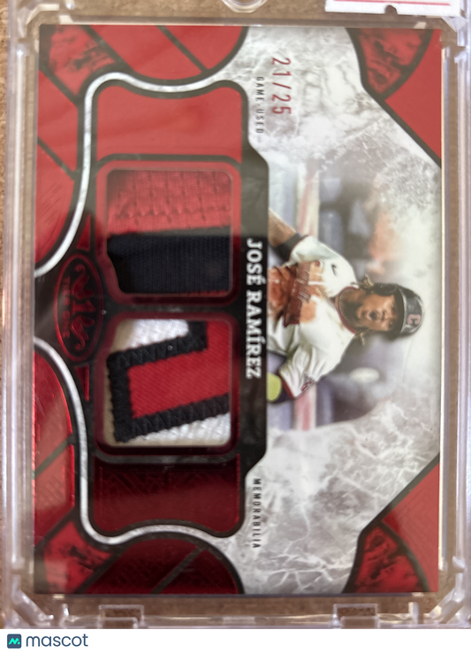 2025 Topps Tier One José Ramírez #T1R-JR /25 Patch Memorabilia