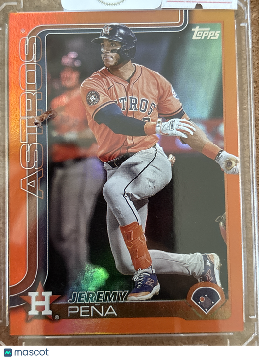 2025 Topps Series One Jeremy Peña #307 Orange