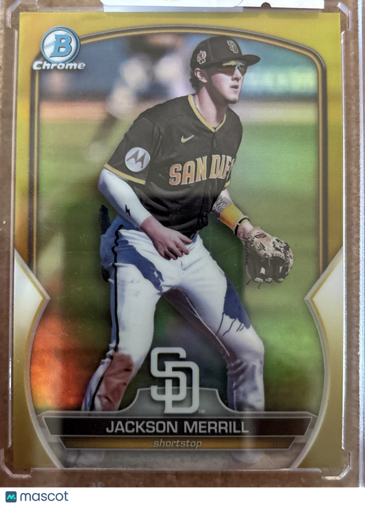 2023 Bowman Chrome Jackson Merrill #BCP-244 Gold Refractor /50