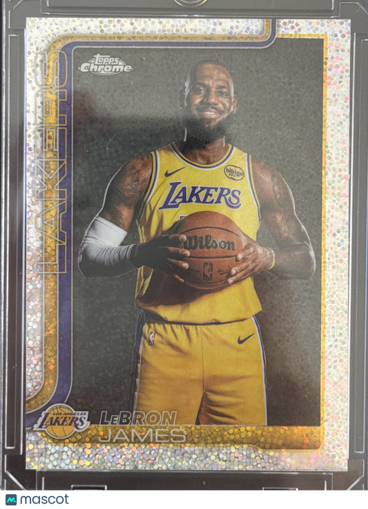 2026 Topps Chrome LeBron James #1 Gold Speckle