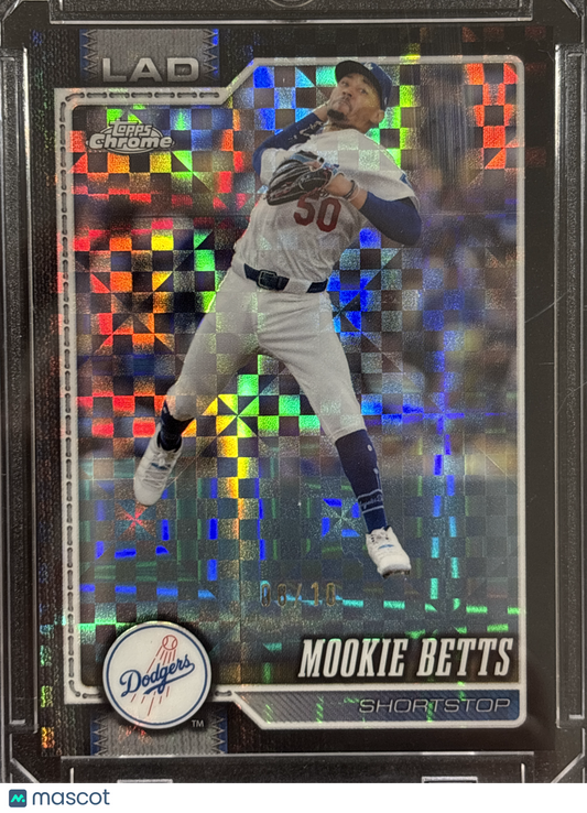 2024 Topps Chrome Mookie Betts #268 Black Checkerboard /10