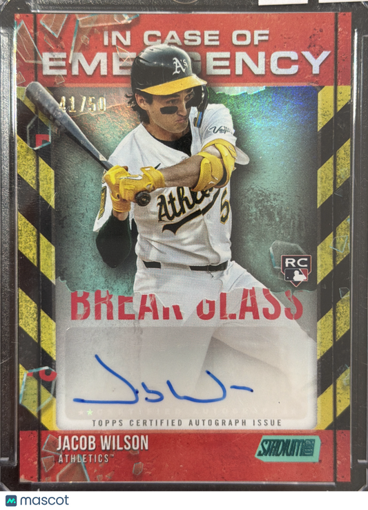 2025 Topps Stadium Club Jacob Wilson #ICOEA-JWI RC