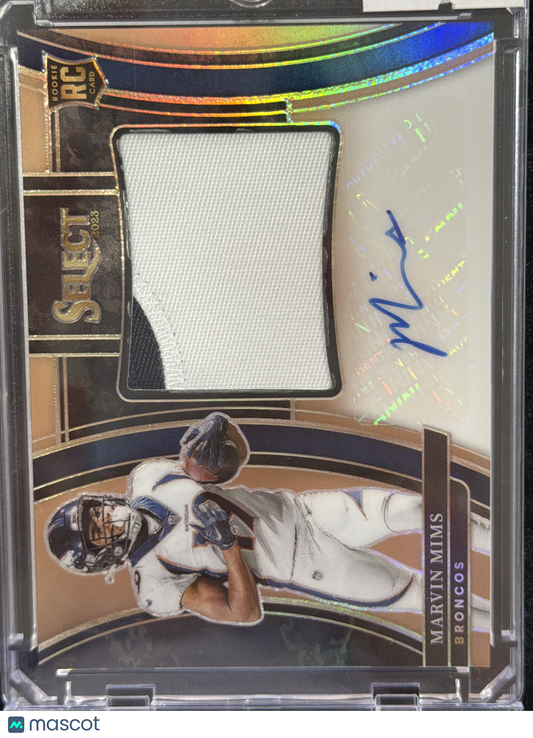 2024 Panini Select Marvin Mims #JRS-MMI /49 Patch RC Memorabilia