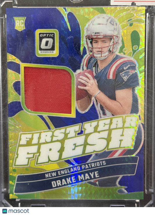 2024 Panini Donruss Optic Football First Year Fresh Drake Maye #FYF-DME RC Memorabilia