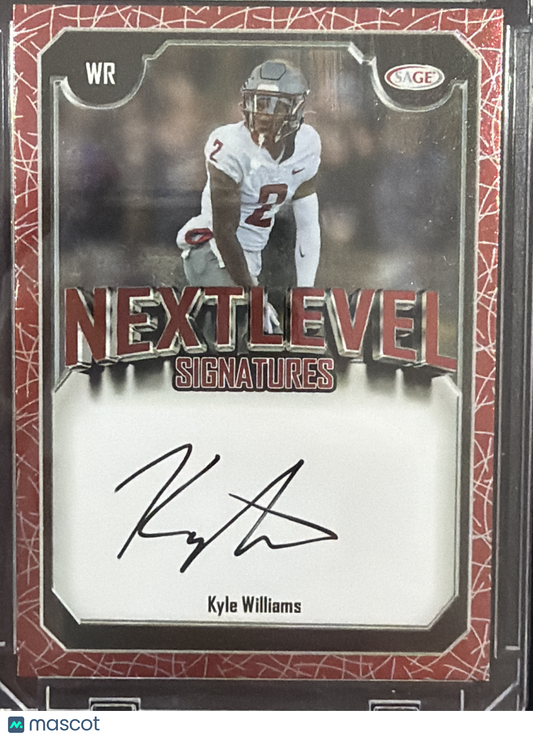 2021 SAGE Next Level Signatures Kyle Williams #NLS-KW