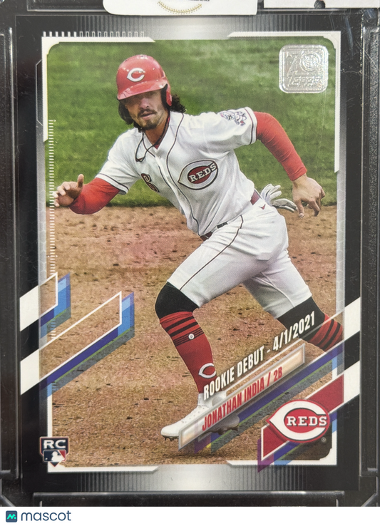 2021 Topps Update Series Jonathan India #US145 Black /70 RC