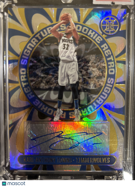 2021 Panini Illusions Retro Signatures Karl-Anthony Towns #RR-KAT