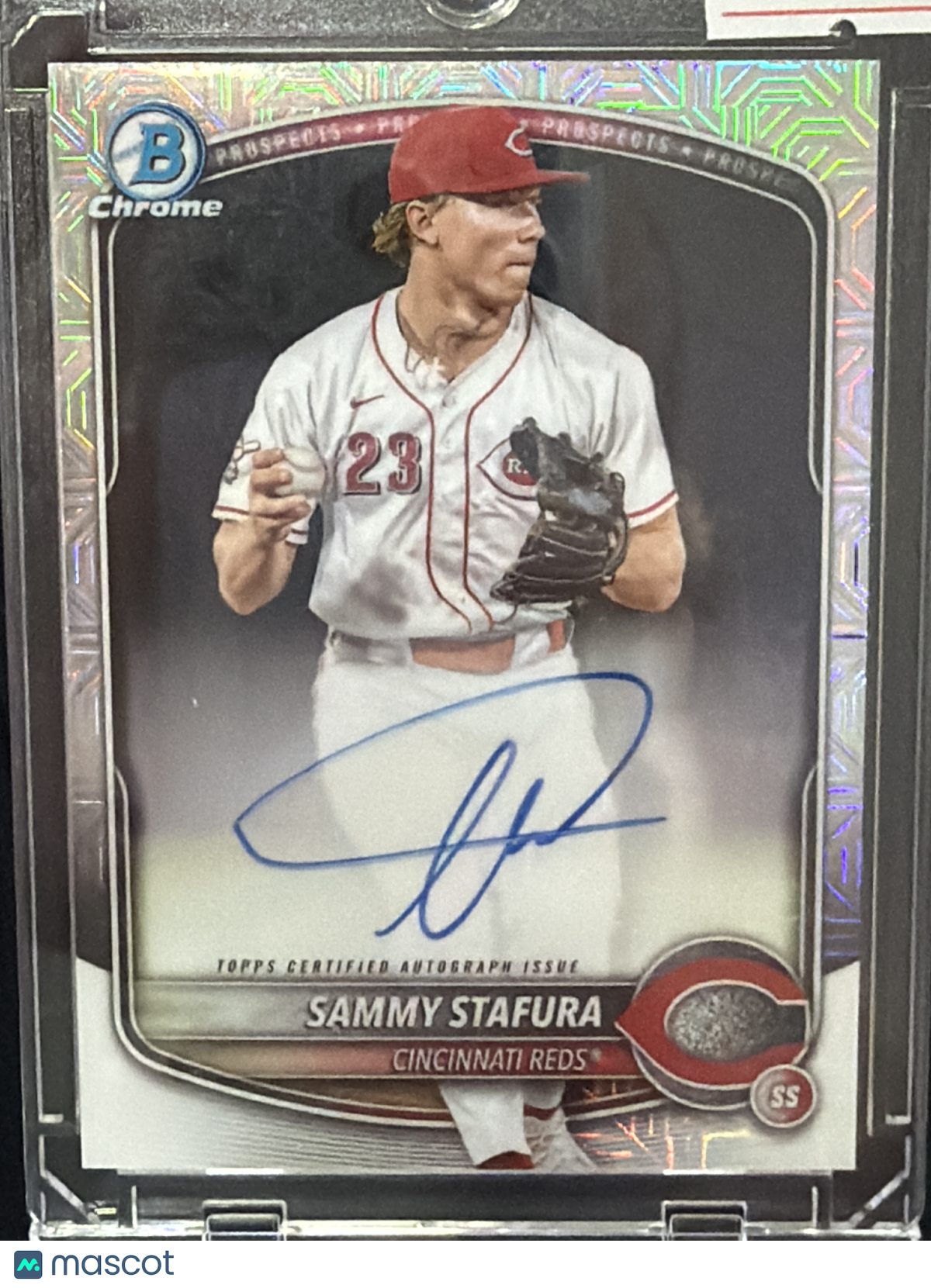 2025 Bowman Chrome Sammy Stafura #BMA-SS Mojo Refractor