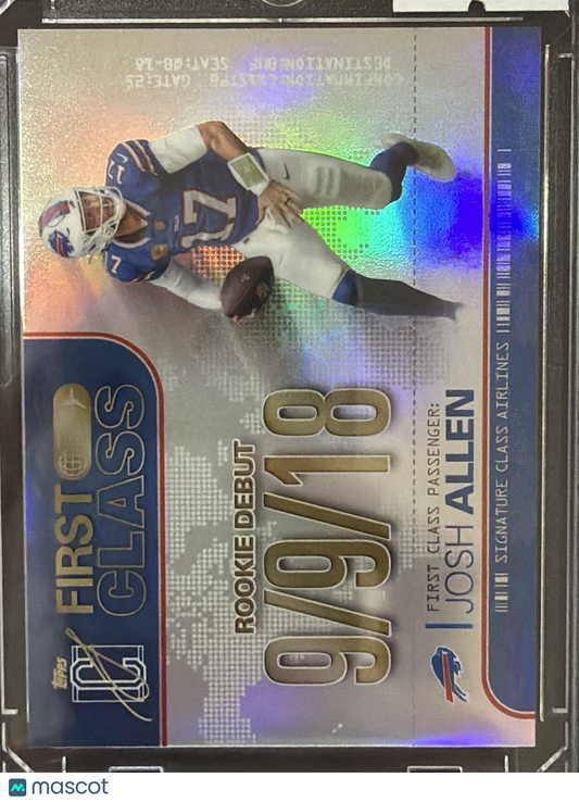 2025 Topps Signature Class First Class Josh Allen #FC-5 Refractor