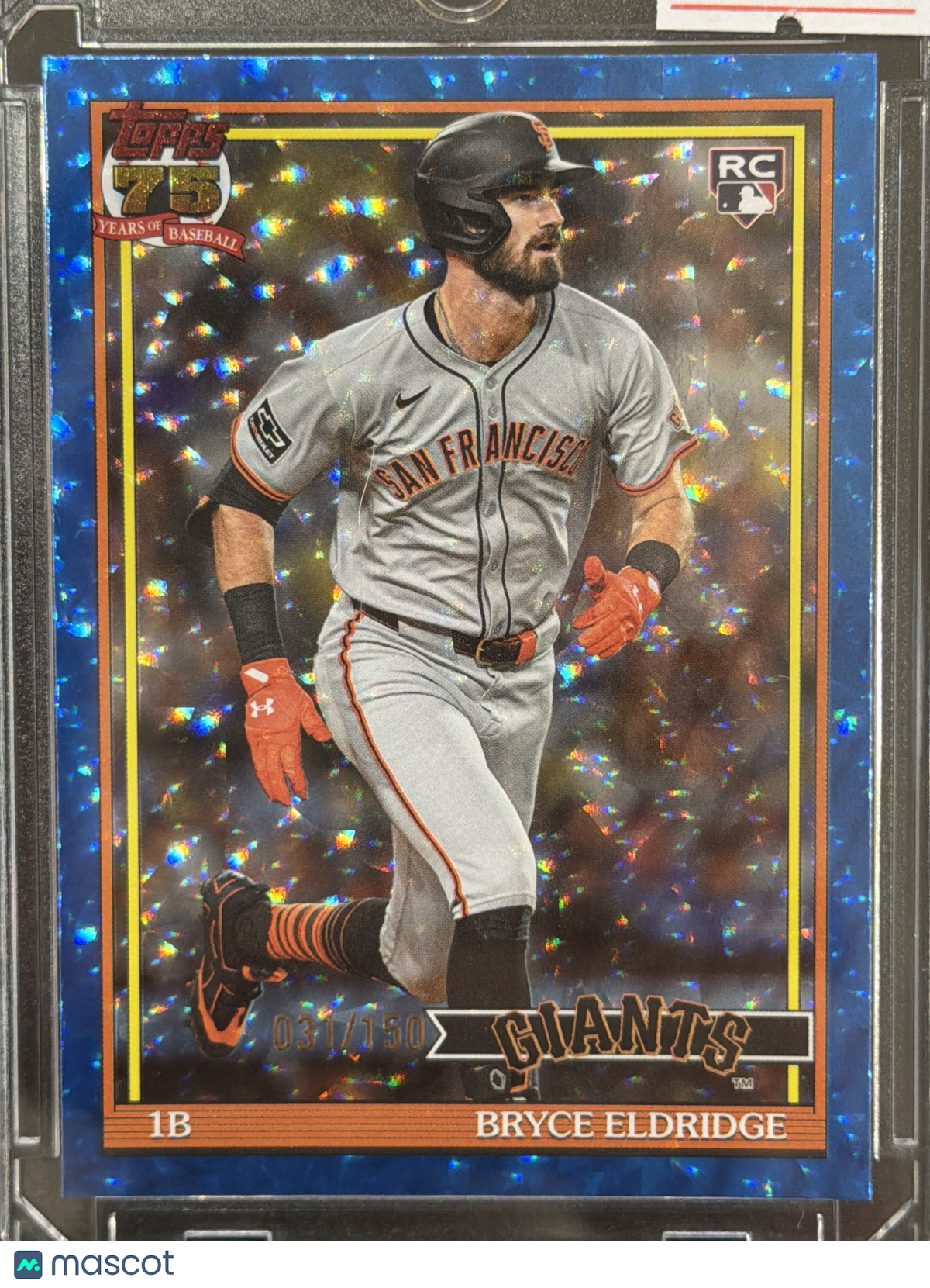 2026 Topps Bryce Eldridge #91B2-21 Blue Sparkle /150 RC