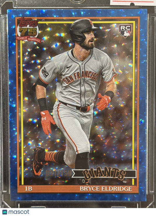 2026 Topps Bryce Eldridge #91B2-21 Blue Sparkle /150 RC