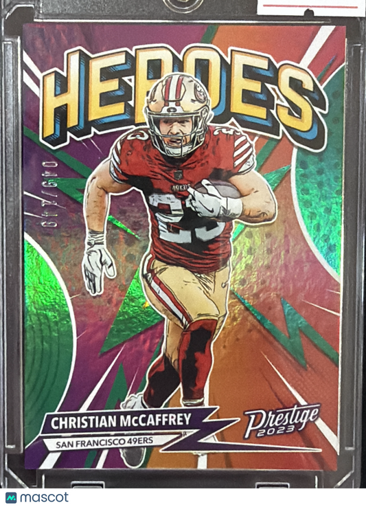 2023 Panini Prestige Heroes Christian McCaffrey #H-9 /140