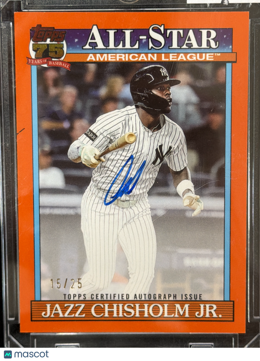 2020 Topps Baseball Jazz Chisholm Jr. #91AS-JC Orange /25