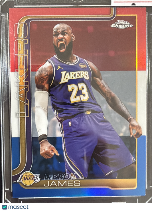 2026 Topps Chrome LeBron James #1 Red White & Blue