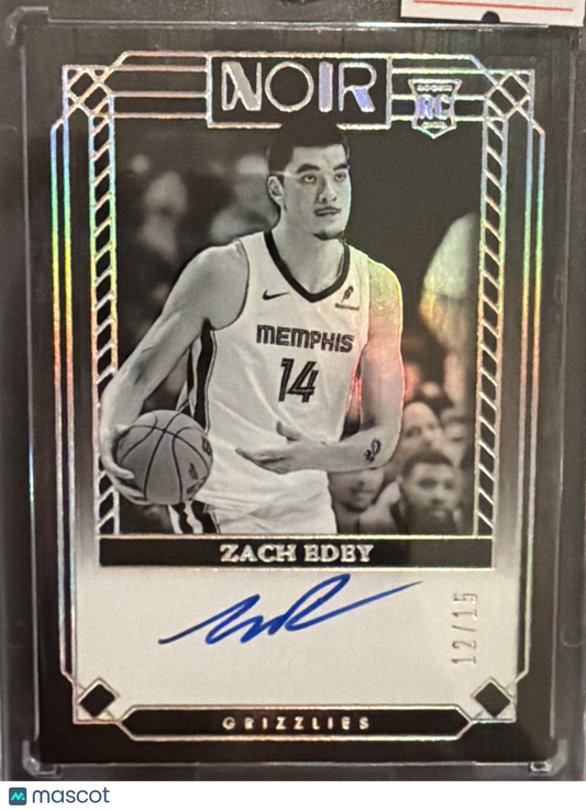 2024 Panini Noir Zach Edey #397 /15