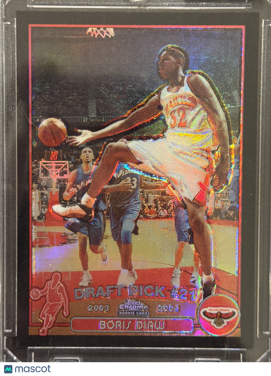 2002 Topps Chrome Boris Diaw #131 Black Refractor