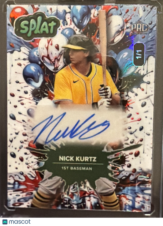 2024 Wild Card Splat Nick Kurtz #SUSBALa06-NKA 1/1 /1