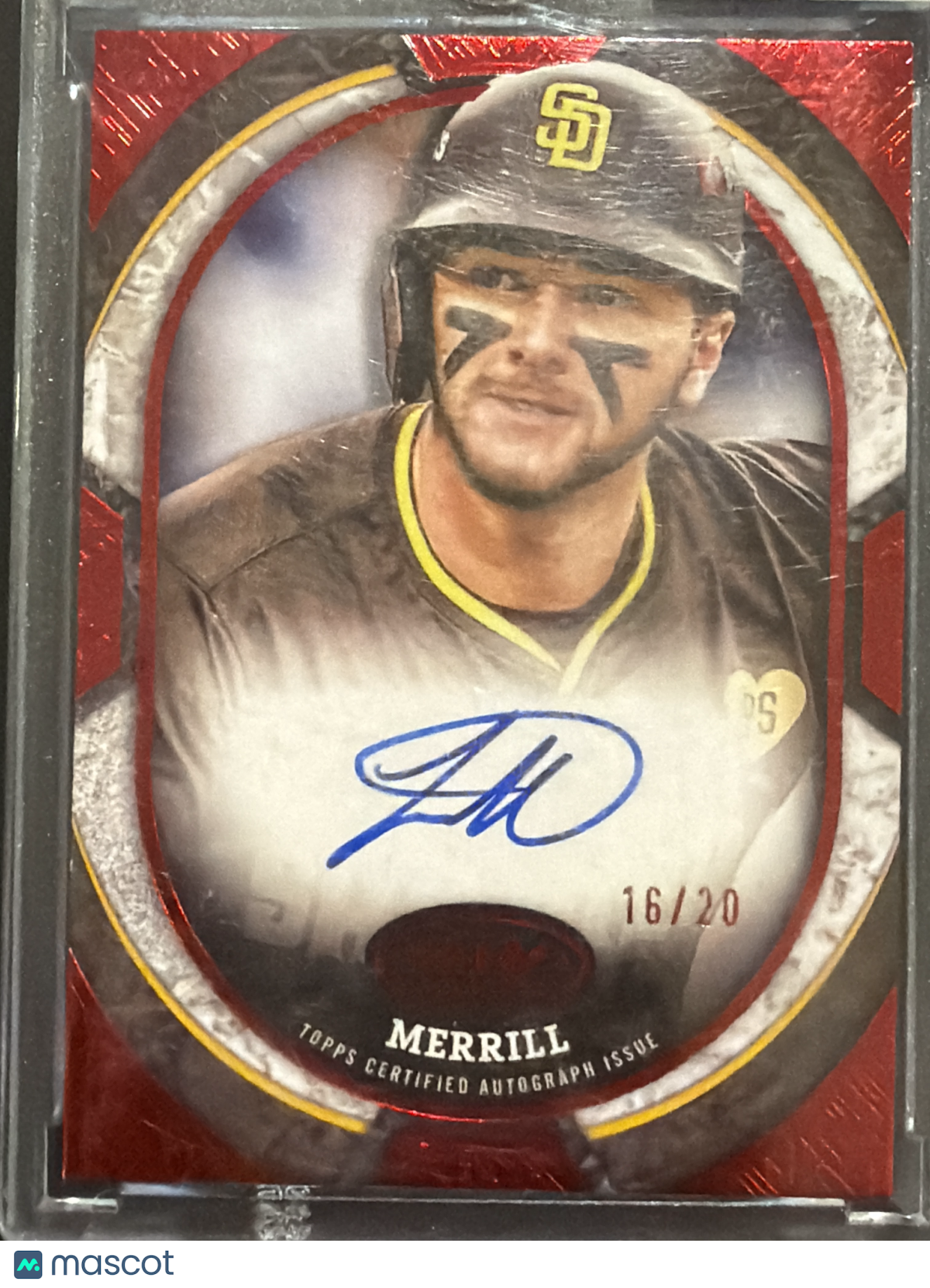 2025 Topps Tier One Jackson Merrill #TOS-JM Red /20