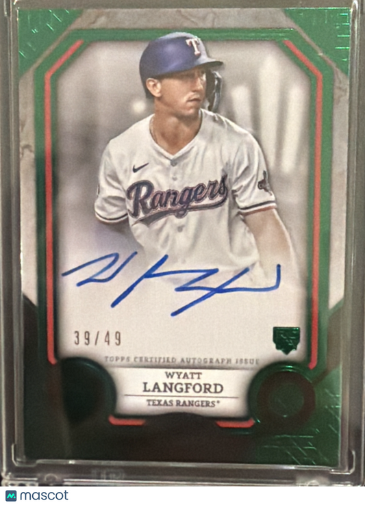 2024 Topps Tier One Wyatt Langford #T1A-WL Green /49