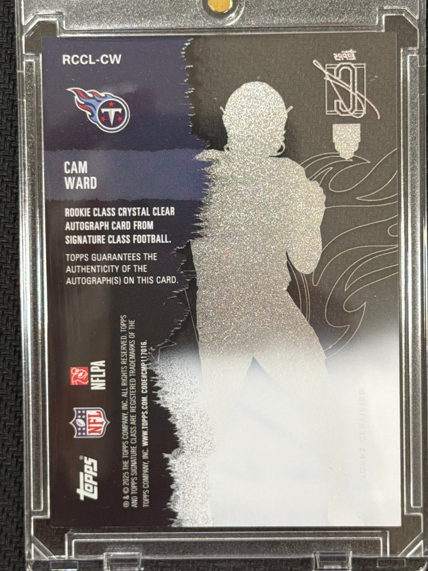 2025 Topps Signature Class Cam Ward #RCCL-CW RC