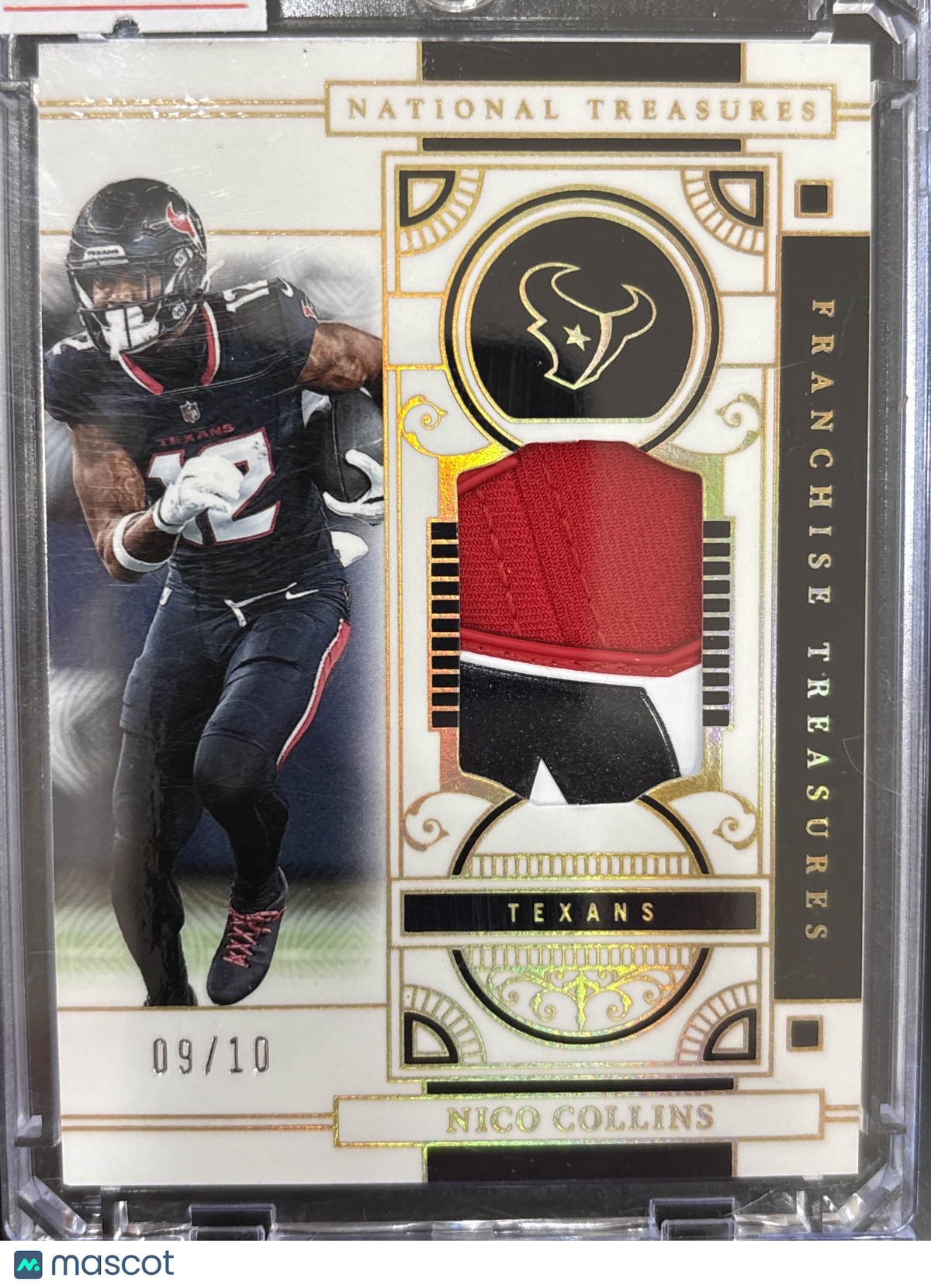 2025 Panini National Treasures Nico Collins #FTR-NCS /10 Patch Memorabilia