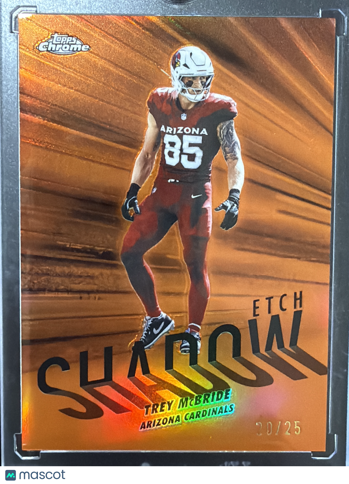 2025 Topps Chrome Shadow Etch Trey McBride #SE-29 Orange /25