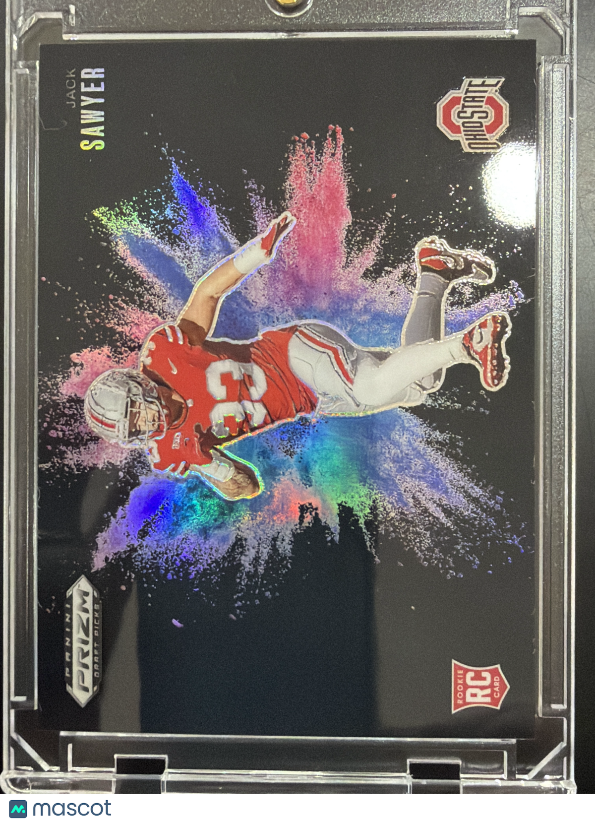 2025 Panini Prizm Draft Picks Color Blast Jack Sawyer #33 RC