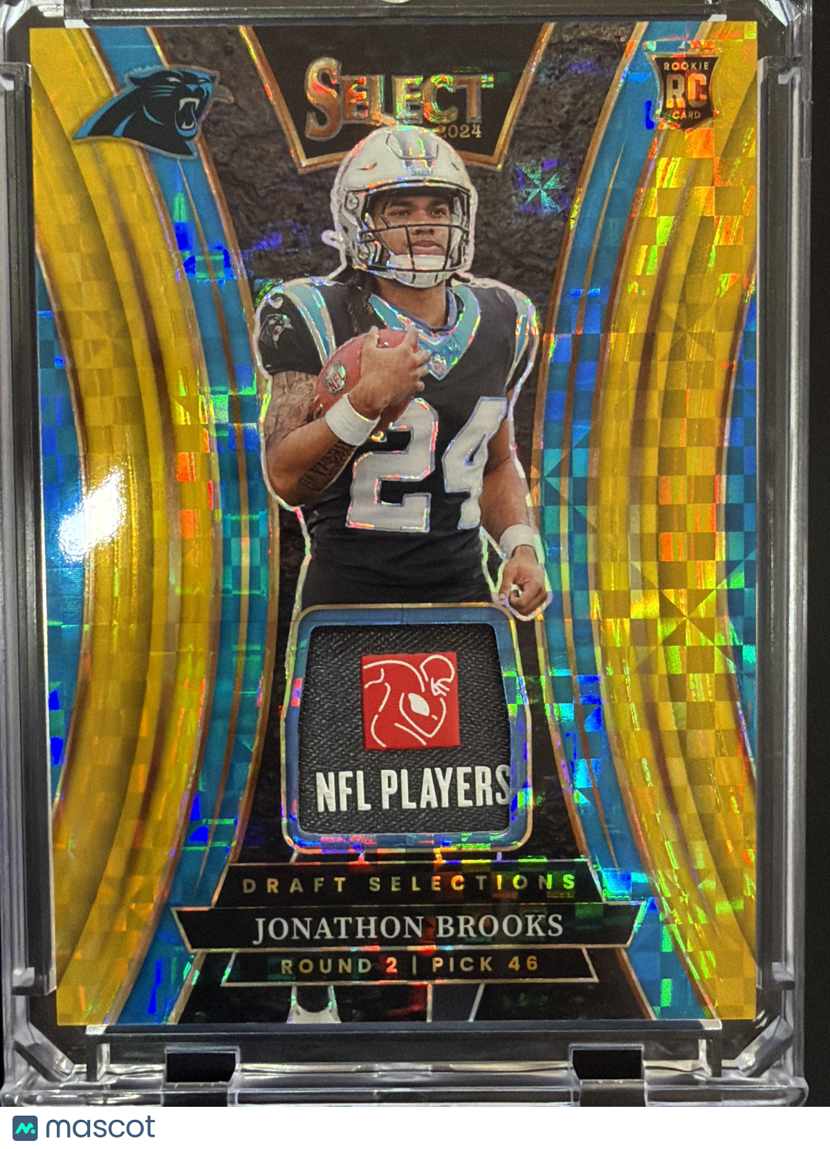 2024 Panini Select Draft Selections Jonathon Brooks #DSM-JBS /10 RC Memorabilia