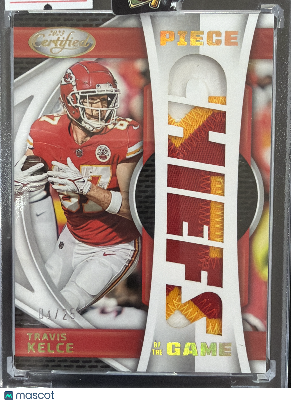 2023 Panini Certified Travis Kelce #POG-30 /25 Patch Memorabilia