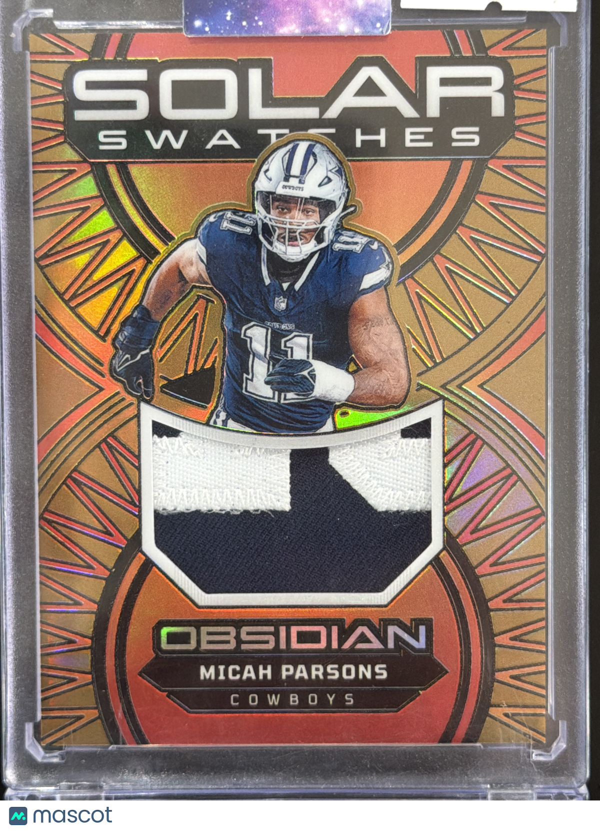 2024 Panini Obsidian Solar Swatches Micah Parsons #SS-MPS /10 Patch Memorabilia