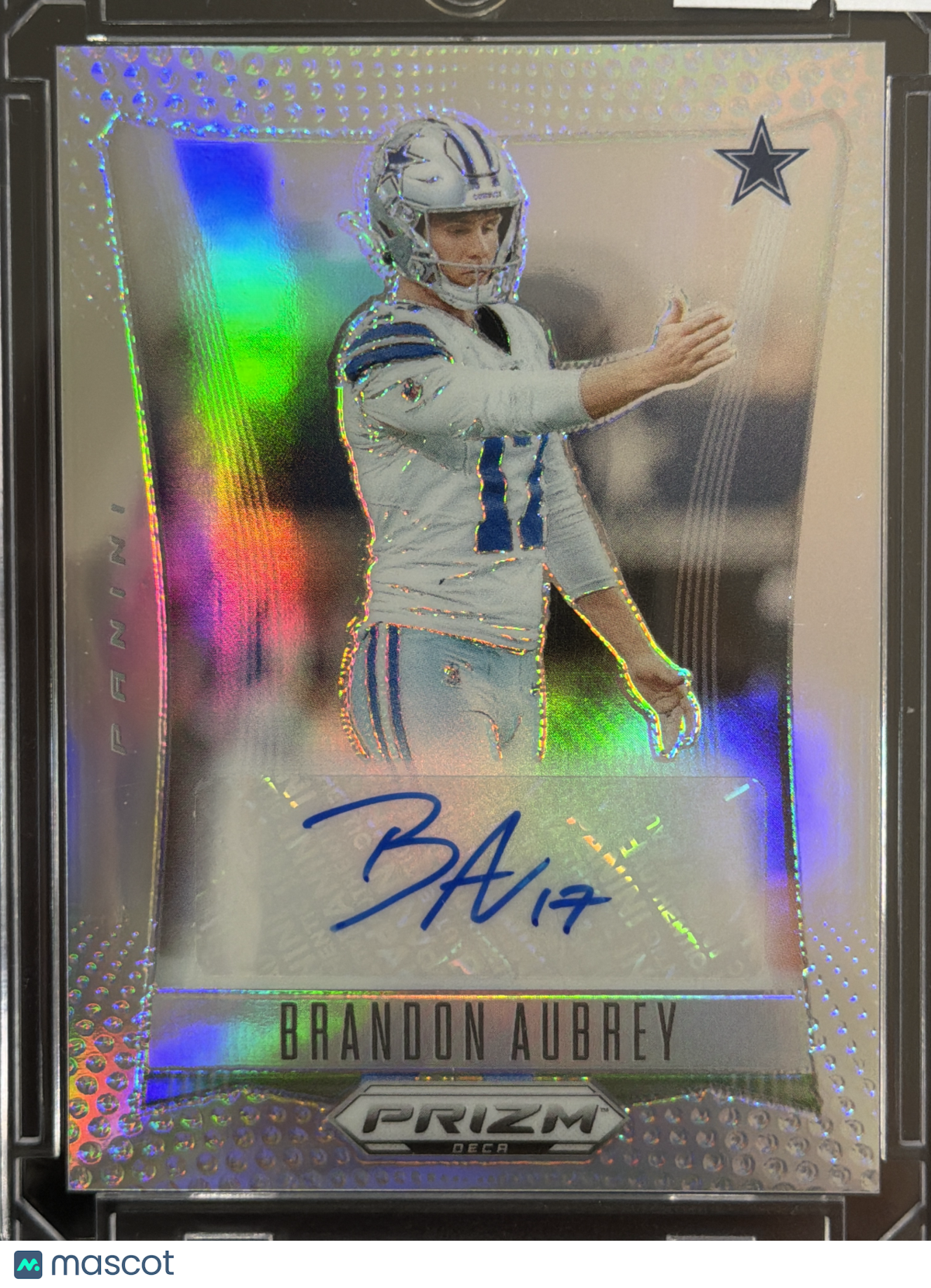 2024 Panini Prizm Deca Football Brandon Aubrey #S-BAY Silver