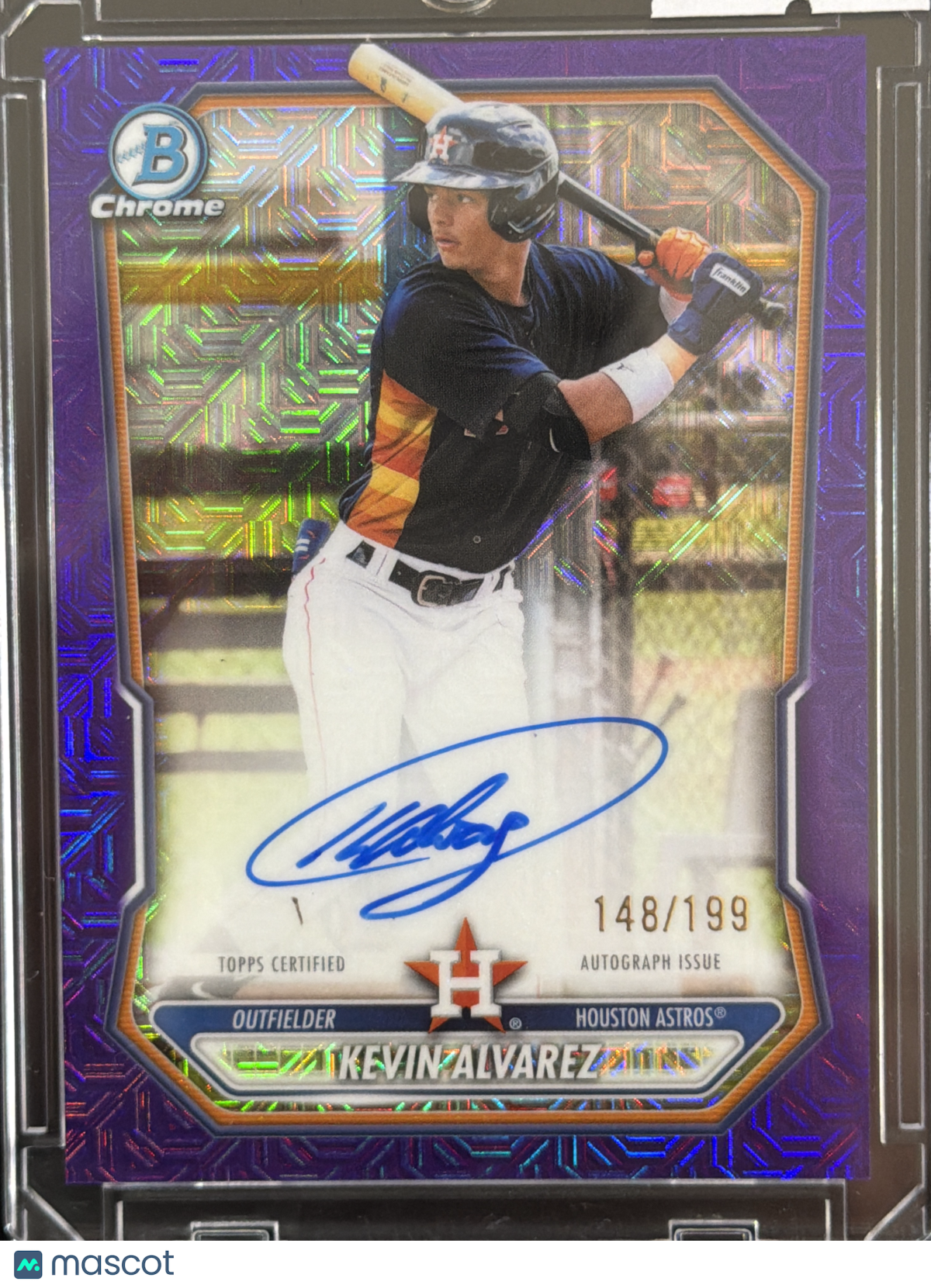 2026 Bowman Chrome Kevin Alvarez #BMA-KA Purple Mojo Refractor /199