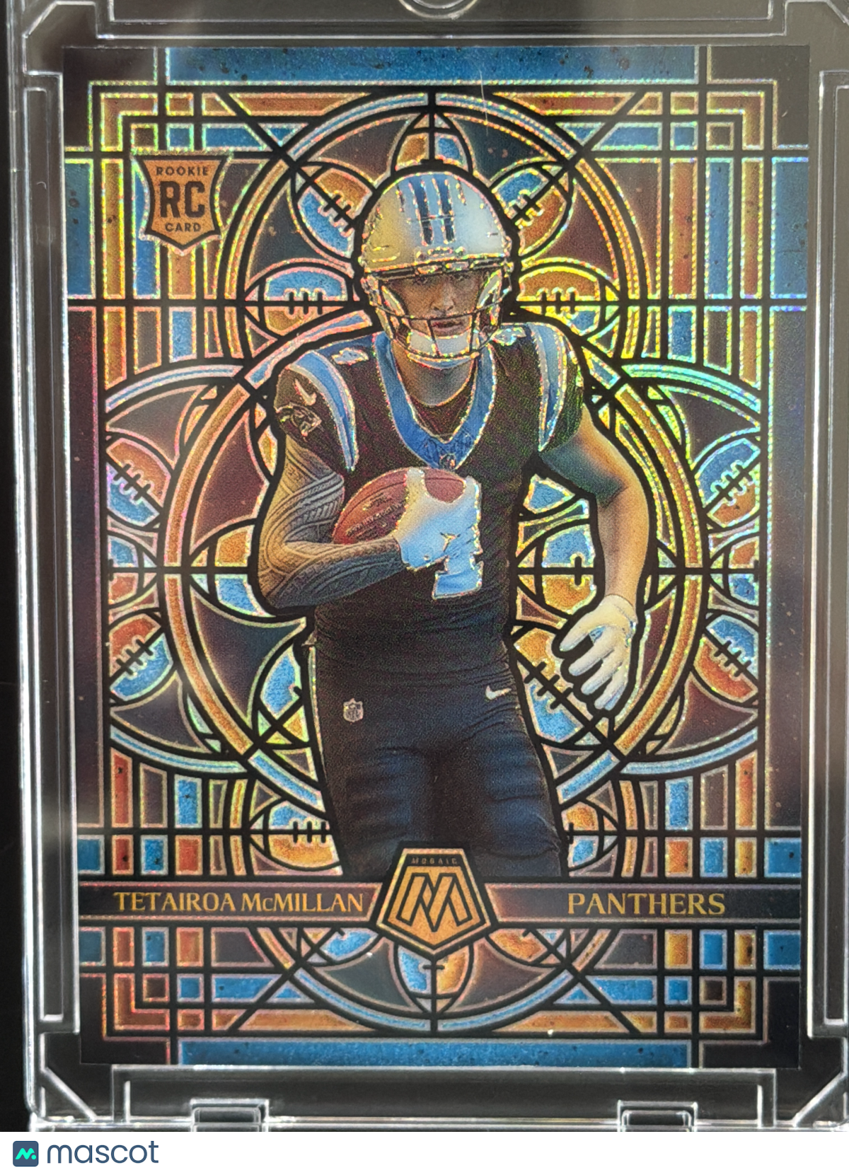 2025 Panini Mosaic Football Tetairoa McMillan #3 Stained Glass RC