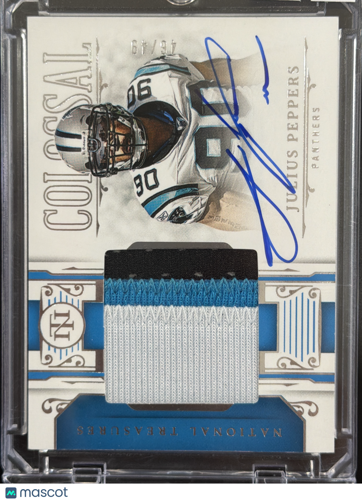 2026 Panini National Treasures  Julius Peppers #CS-JPS /91 Patch Memorabilia