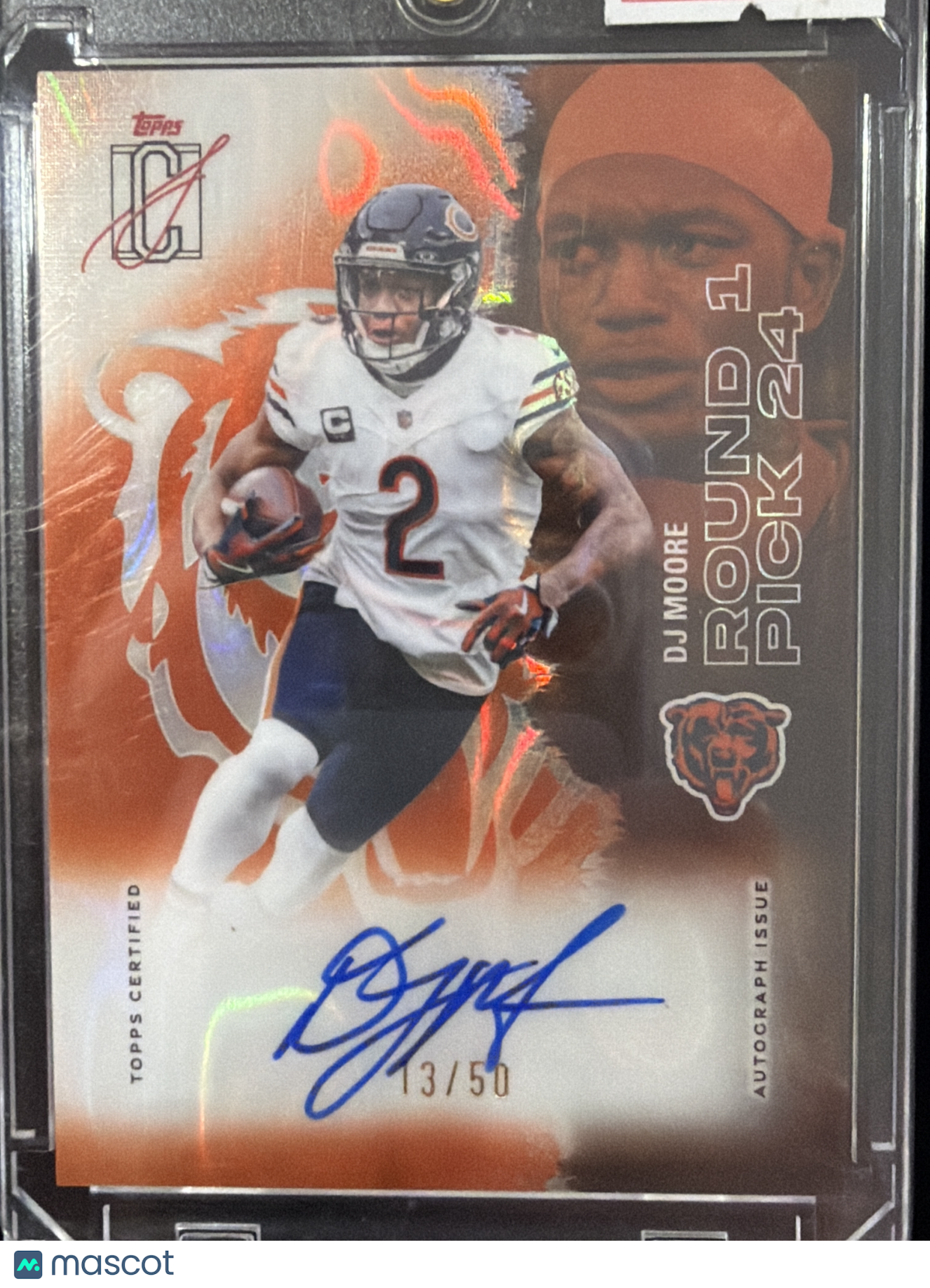 2025 Topps Composite Signature Class DJ Moore #67 Orange