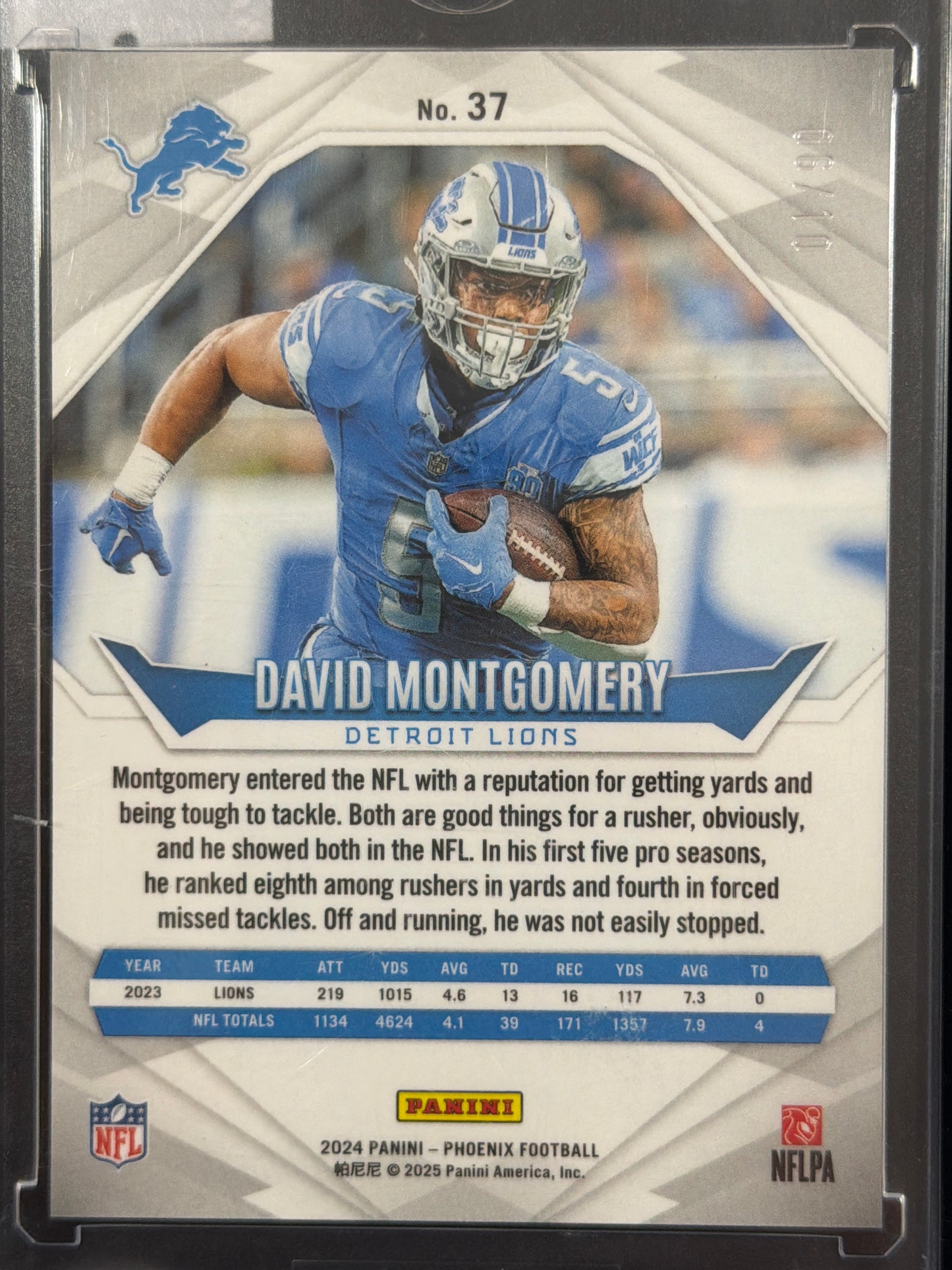 2024 Panini Phoenix Football David Montgomery #37 /90
