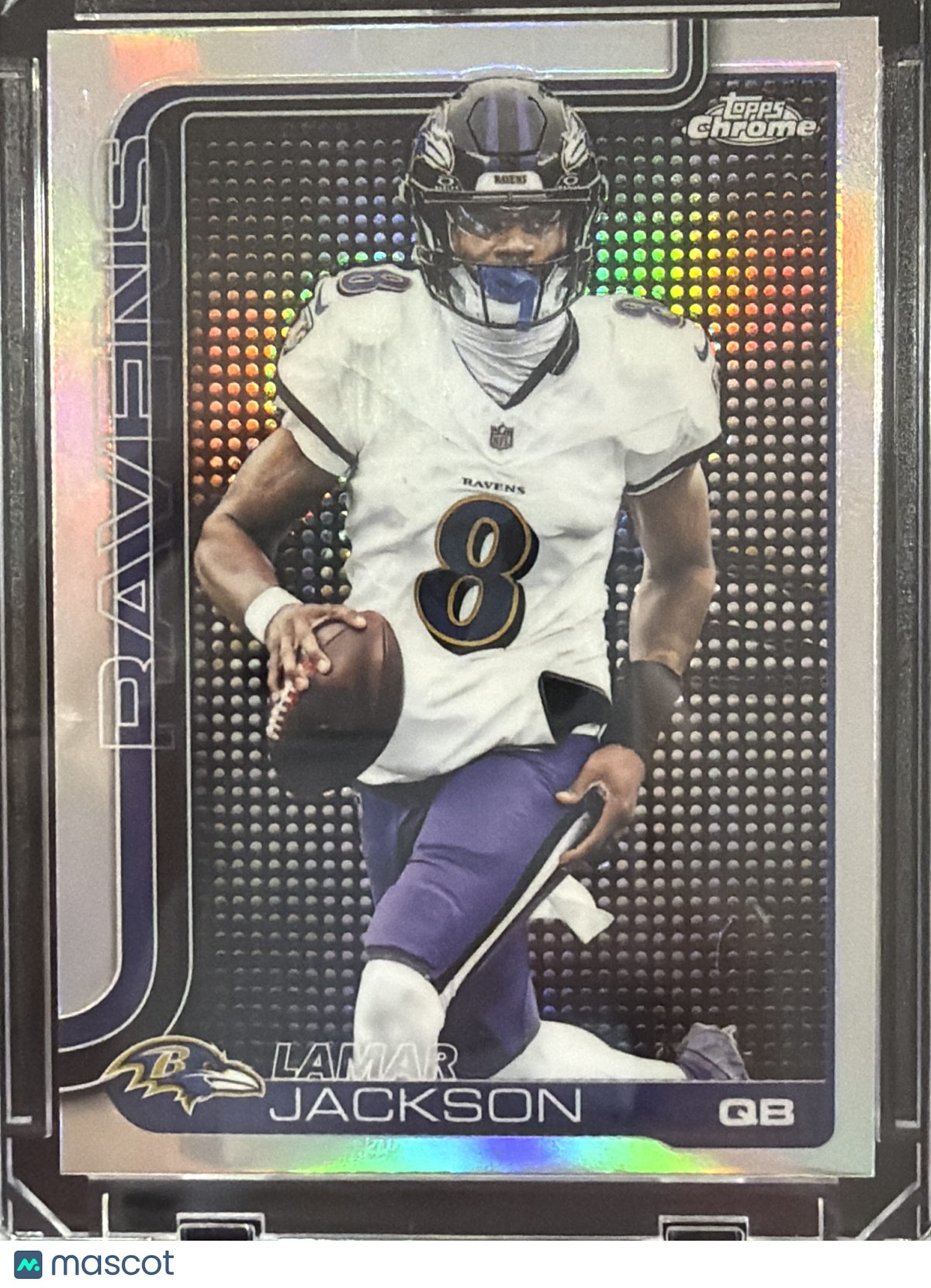 2025 Topps Chrome Lamar Jackson #24 Light board Refractor