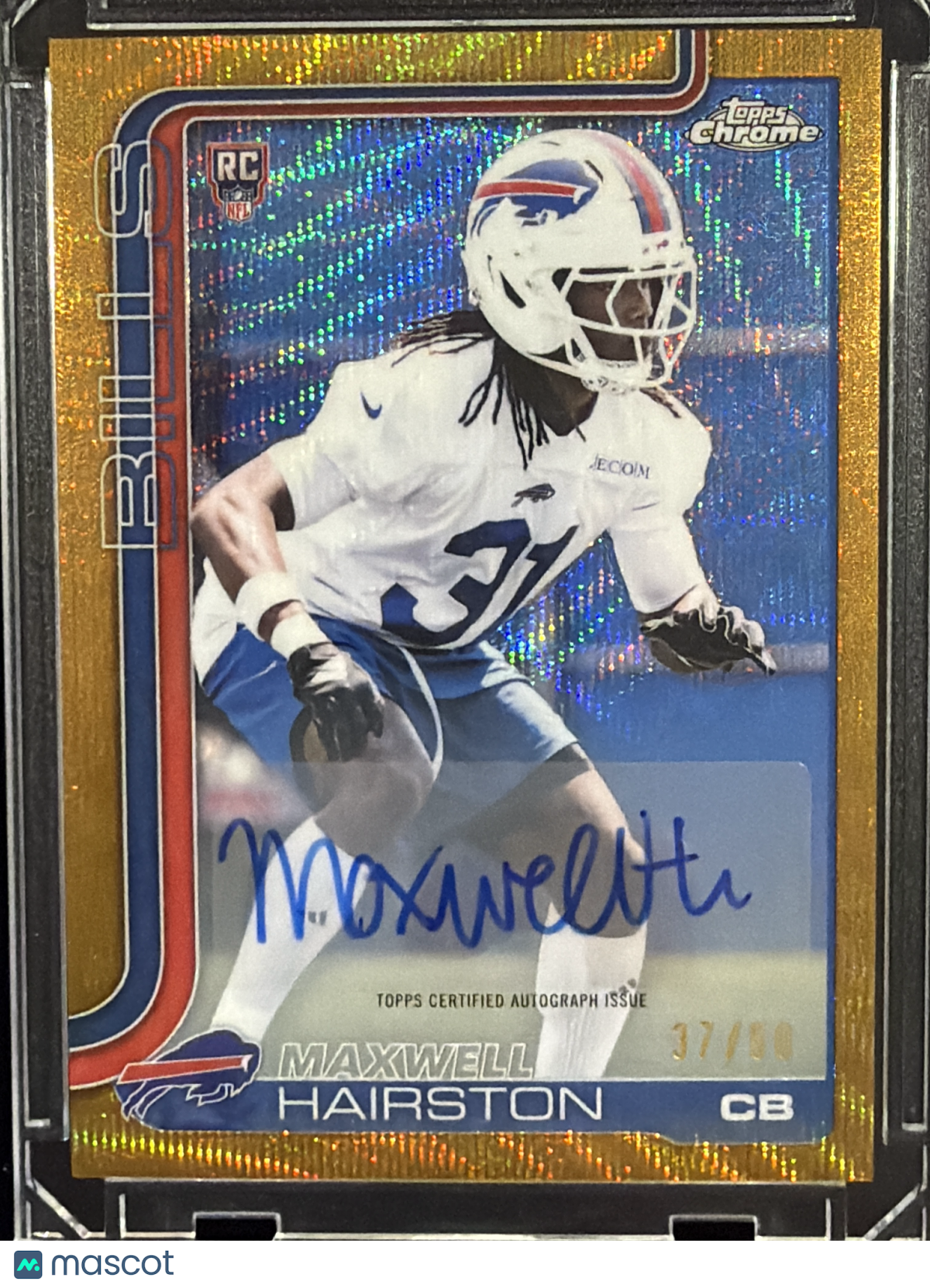 2025 Topps Chrome Maxwell Hairston #RRA-MH Gold Refractor /50 RC