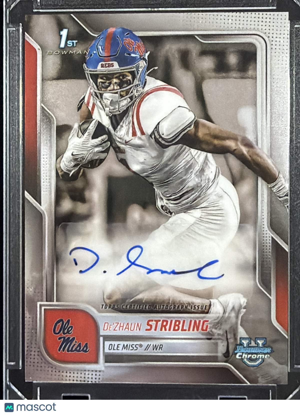 2025 Bowman Chrome Football De'Zhaun Stribling #BCA-DST Autograph Variation