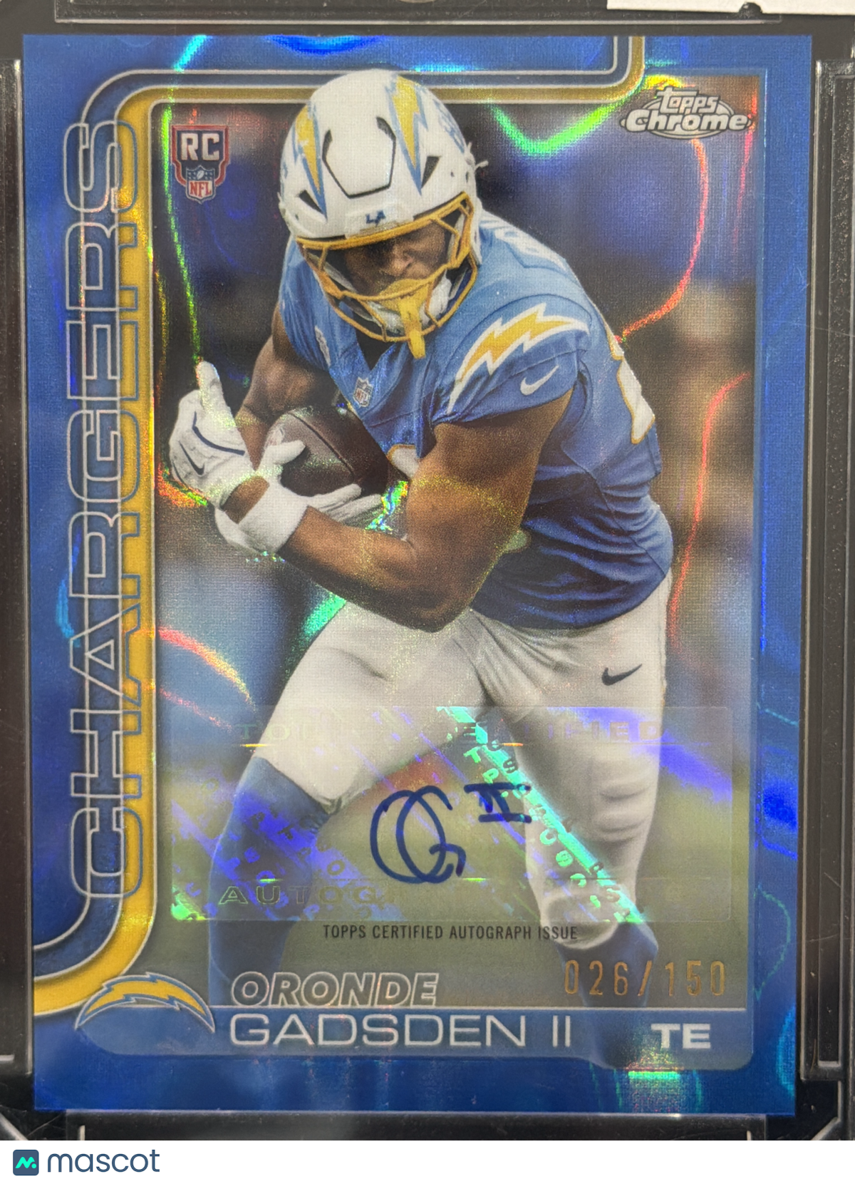 2025 Topps Chrome Oronde Gadsden II #RRA-OGII Blue Wave Refractor /150 RC
