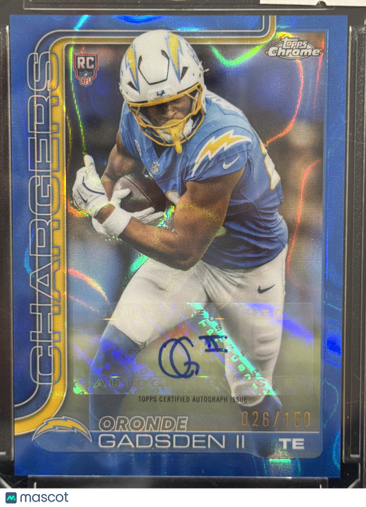 2025 Topps Chrome Oronde Gadsden II #RRA-OGII Blue Wave Refractor /150 RC