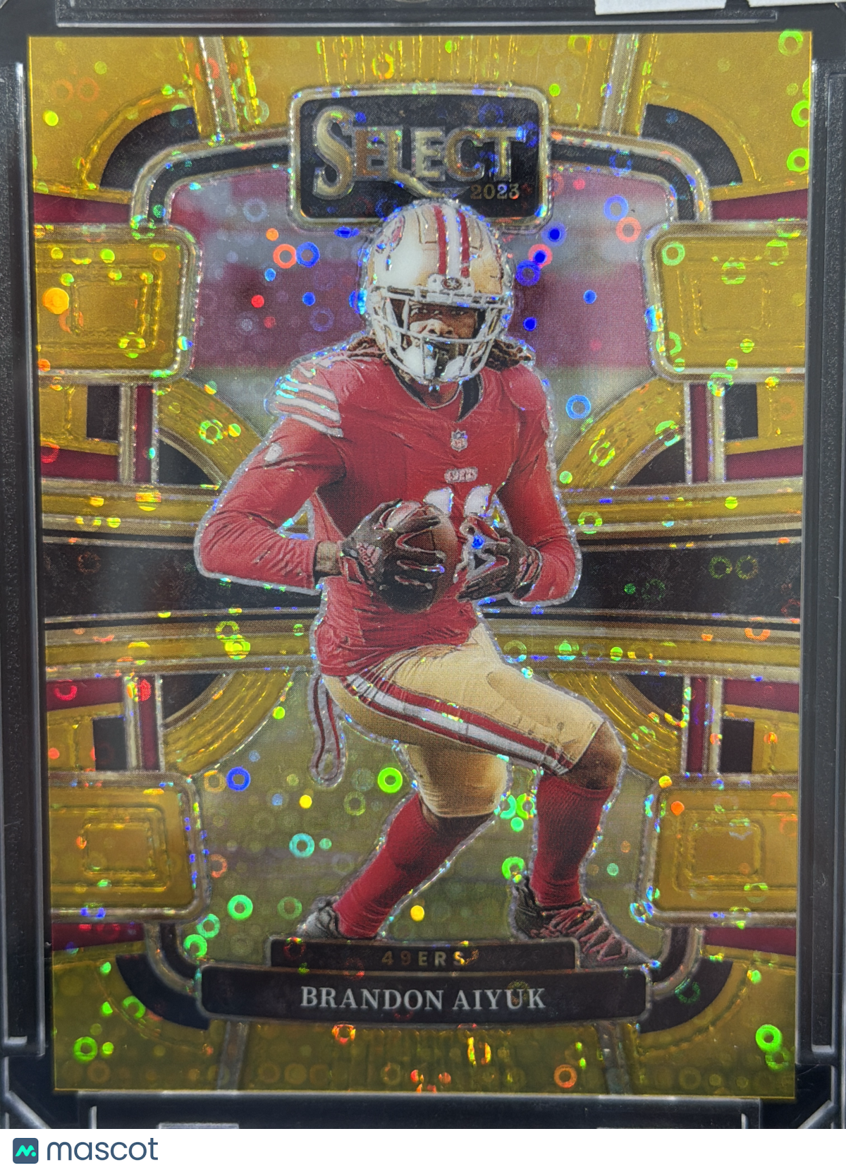 2023 Panini Select Football Brandon Aiyuk #89 Gold Disco Prizm /10
