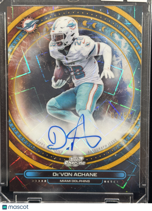 2025 Topps Cosmic Chrome De'Von Achane #EQA-DA Equinox Autograph /50