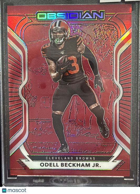 2020 Panini Obsidian Football Odell Beckham Jr. #73 Red /26